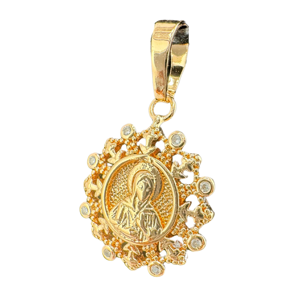 St. Matrona Pendant Plated in Rose Gold St. Matrona Pendant Plated in Rose Gold